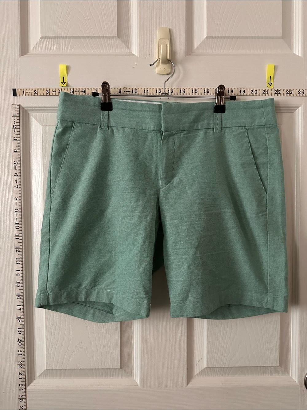 J. Crew Mint Green Tailored Bermuda Shorts